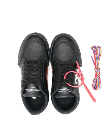 Off-white Vulcanized Sneakers In Black