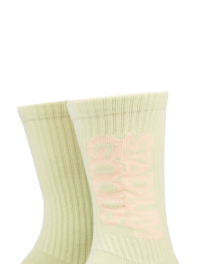 Shop Stadium Goods Logo Crew Socks In Neutrals