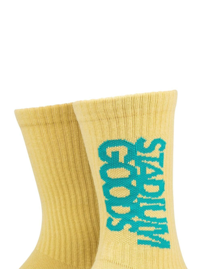 Stadium Goods Logo Crew Socks In Yellow