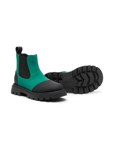 Shop Florens Suede Ankle Boots In 2/2 Gum Nero/ Verde