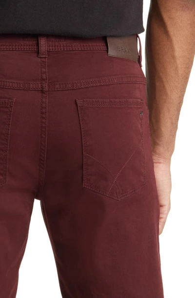 Brax Cooper Five-pocket Straight Leg Pants In Vineyard