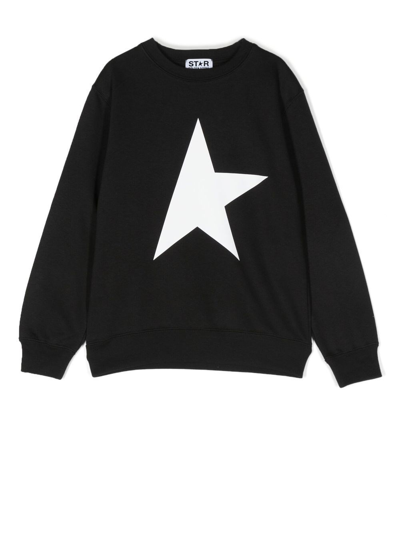 Shop Golden Goose Big Star Sweater In Black
