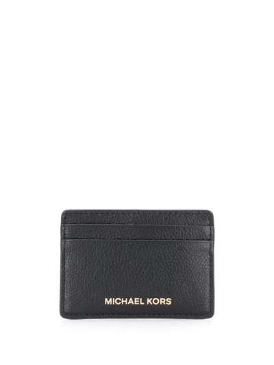 Shop Michael Kors Mk Portacarte In Black
