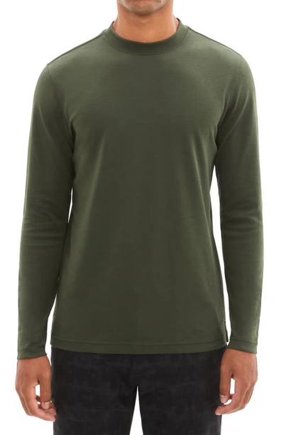 Shop Robert Barakett Georgia Long Sleeve T-shirt In Army Green