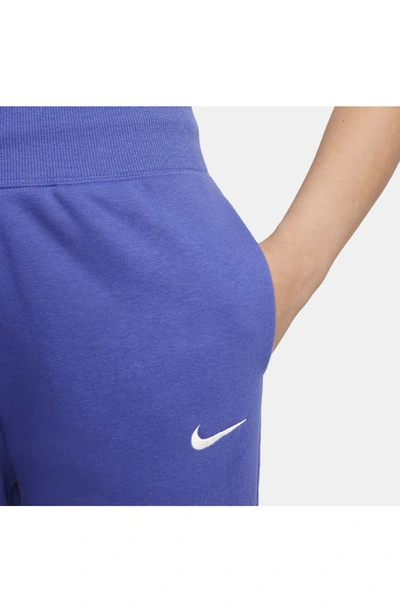 Shop Nike Sportswear Phoenix Fleece Sweatpants In Lapis/ Sail