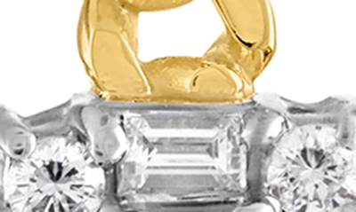 Shop Mindi Mond Clarity Diamond Oval Link Hoop Earrings In 18k Yg