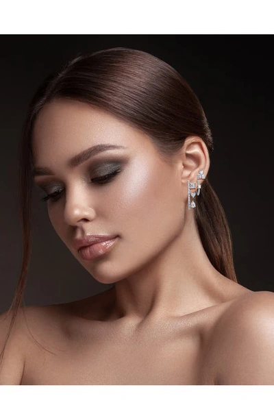 Mindi Mond Diamond Bar Drop Earrings In 18k Wg
