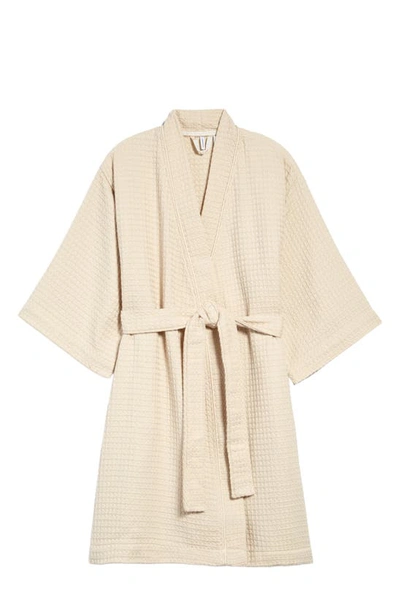 Shop Nordstrom Everyday Waffle Robe In Beige Oatmeal