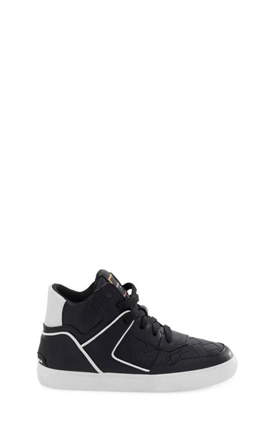 Shop Kurt Geiger Kids' Lane High Top Sneaker In Black/ White