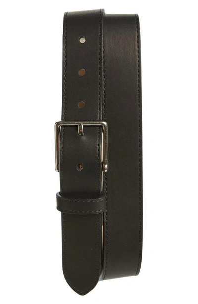 Shop Shinola Leather Belt In Black