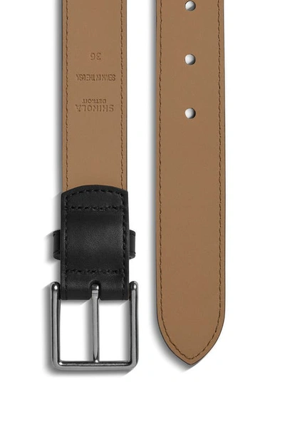 Shop Shinola Leather Belt In Black