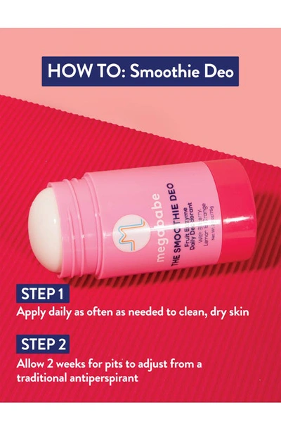 Megababe The Smoothie Deo Mini Fruit Enzyme Daily Deodorant In Red