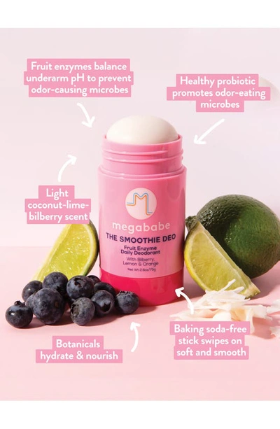 Megababe The Smoothie Deo Mini Fruit Enzyme Daily Deodorant In Red