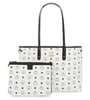 Mcm Shopper Project Visetos Reversible Tote Bag, White In White