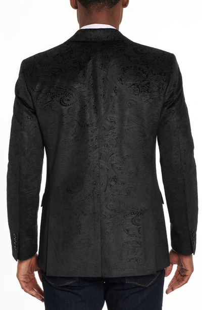 Robert Graham Men's Dorado Jacquard Velvet Sport Coat In Black | ModeSens