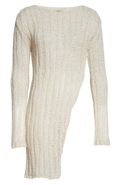 Shop Paloma Wool Spritz Loose Stitch Asymmetric Tunic Sweater In Ecru