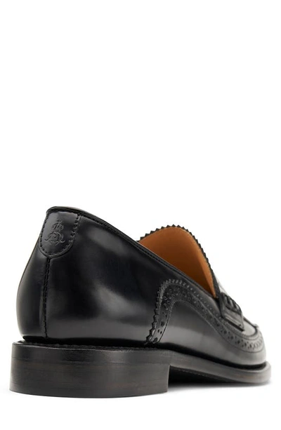 The Office Of Angela Scott Ms. Charlotte Leather Penny Loafers In Black