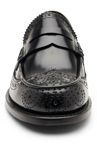 The Office Of Angela Scott Ms. Charlotte Leather Penny Loafers In Black