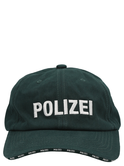 Shop Vetements Polizei Cap In Green