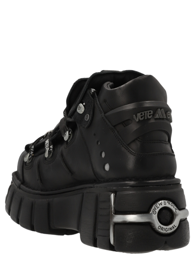 Shop Vetements New Rock Sneakers In Black