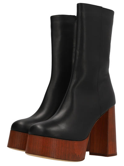 Gia Borghini Rosie 27 Gia Borchini X Rosie Huntington Whiteley Ankle Boots In Black