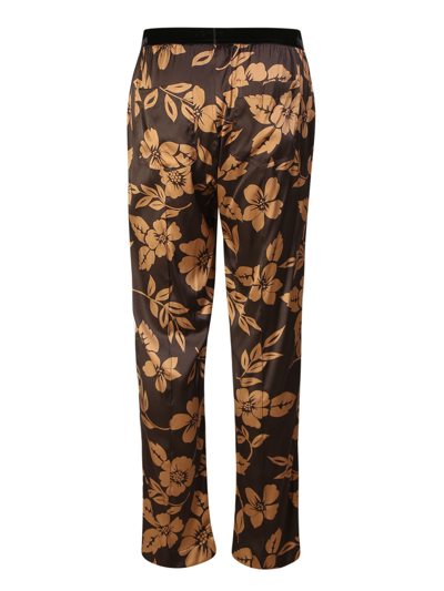 Shop Tom Ford Silk Pajama-style Pants For An Elevated Look By  In Brown
