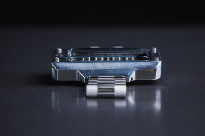 Pre-owned Nixoid Nixie Tube Watch Cyber Vfd Unique Wrist Watch With Visual Effects And Blue Light In Black