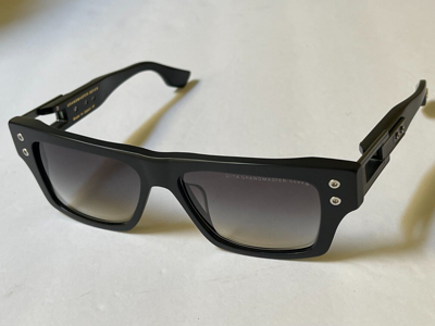Pre-owned Dita Grandmaster-7 Dts407-a-03 Matte Black Frame Gray Lens Sunglasses 57-16-145