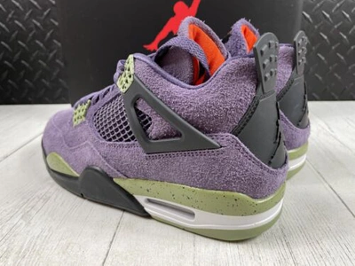 Pre-owned Jordan Size 8.5 W -  4 Retro Canyon Purple 2022 Aq9129 500 Ds In Hand Ships Asap