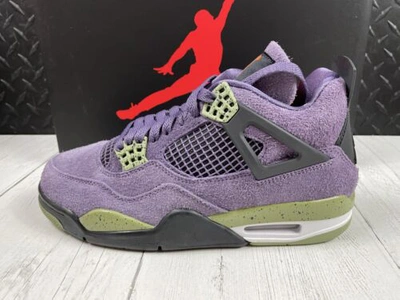 Pre-owned Jordan Size 8.5 W -  4 Retro Canyon Purple 2022 Aq9129 500 Ds In Hand Ships Asap