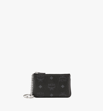 Shop Mcm Key Pouch In Visetos Original In Black