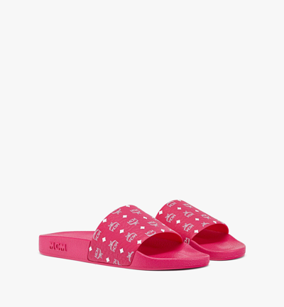 Mcm Women's Monogram Print Slide Sandals In Nocolor | ModeSens