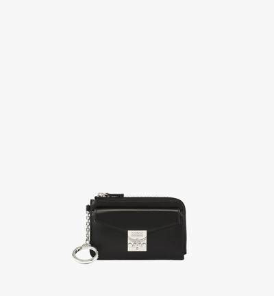 Shop Mcm Tracy Zip Card Case In Spanish Leather In Black