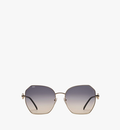 Shop Mcm 166s Modified Rectangular Chain Sunglasses In Black