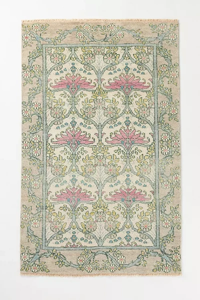 Shop Anthropologie Hand-knotted Bennet Rug By  In Grey Size 2 X 3