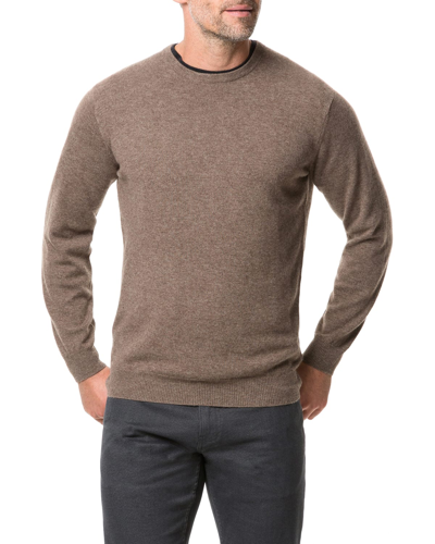 Shop Rodd & Gunn Men's Queenstown Optim Wool-cashmere Sweater In Bark