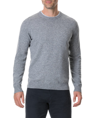 Shop Rodd & Gunn Men's Queenstown Optim Wool-cashmere Sweater In Fog