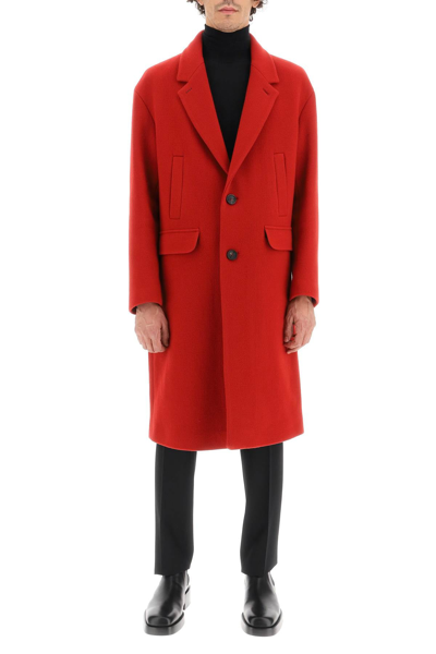 Shop Hevo Wool-blend 'noci' Coat In Red