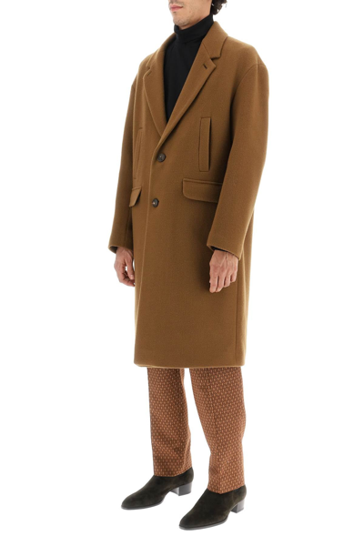 Shop Hevo Wool-blend 'noci' Coat In Brown