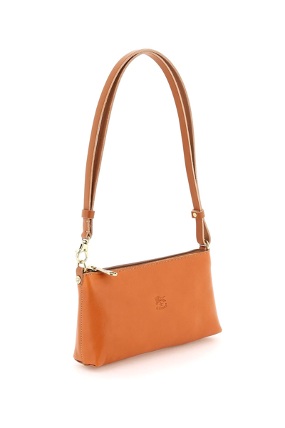 Shop Il Bisonte 'lucia' Leather Shoulder Bag In Brown