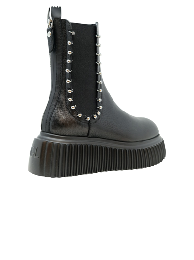 Shop Agl Attilio Giusti Leombruni Agl D751550pgki0121013 Black Leather Iggy Chelsea Ankle Boots