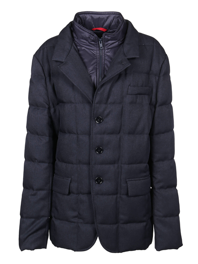 Shop Fay Db Front Down Jacket In Blu Navy