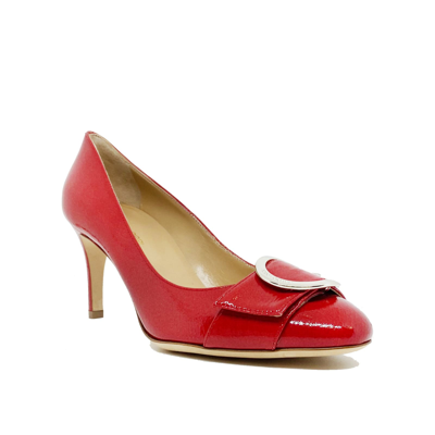 Shop Sergio Rossi Patent Leather Pumps In Red