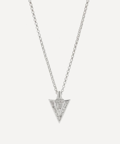 Shop Annoushka 18ct White Gold Flight Arrow Diamond Pendant Necklace