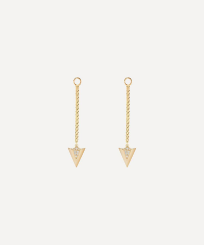 Shop Annoushka 18ct Gold Flight Long Arrow Diamond Earring Drops