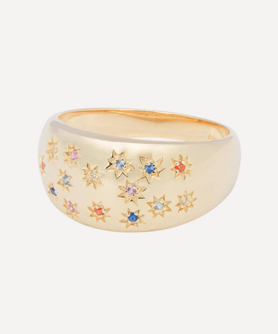 Shop Anna + Nina X Liberty Gold-plated Mystic Dreamer Ring