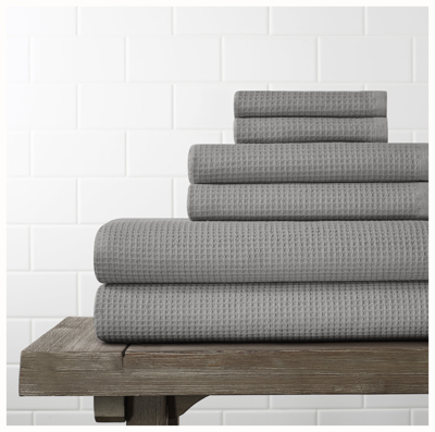 Boll & Branch Organic Waffle Terry Bath Sheet Set In Stone