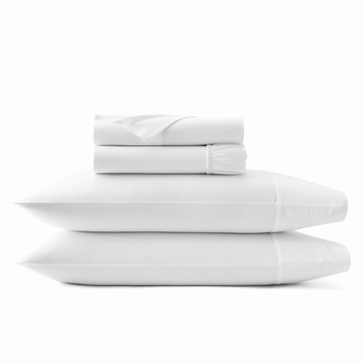 Boll & Branch Organic Signature Hemmed Sheet Set In White