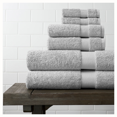 Boll & Branch Organic Plush Bath Towel Set In Pewter