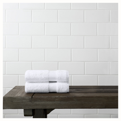 Boll & Branch Plush Washcloths (pair) In White